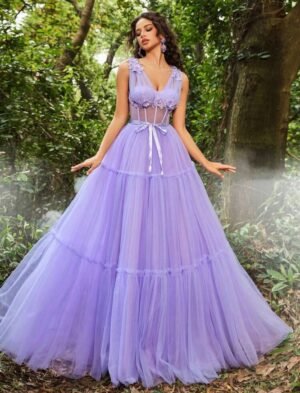 vestido teen violet