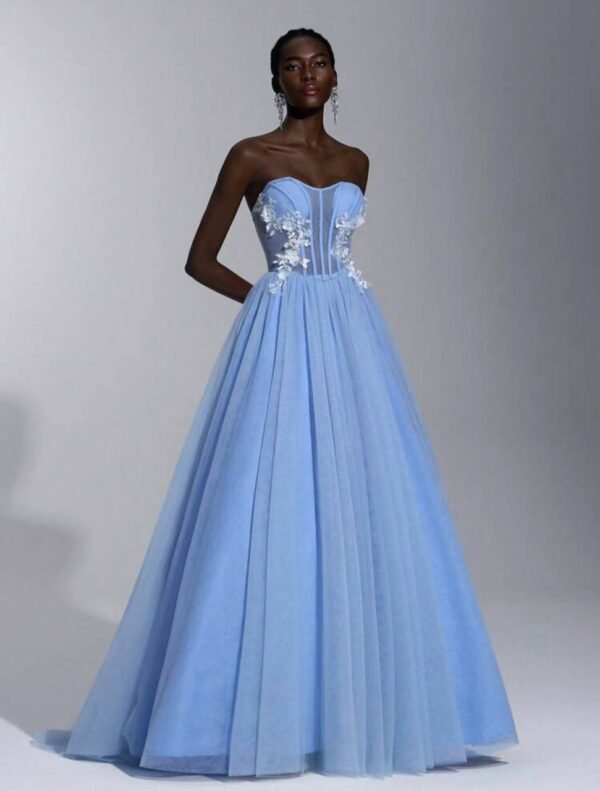 vestido sky blu