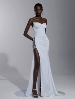 vestido sexy white siren