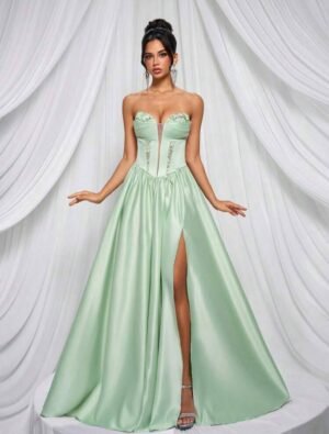 vestido aqua green princess