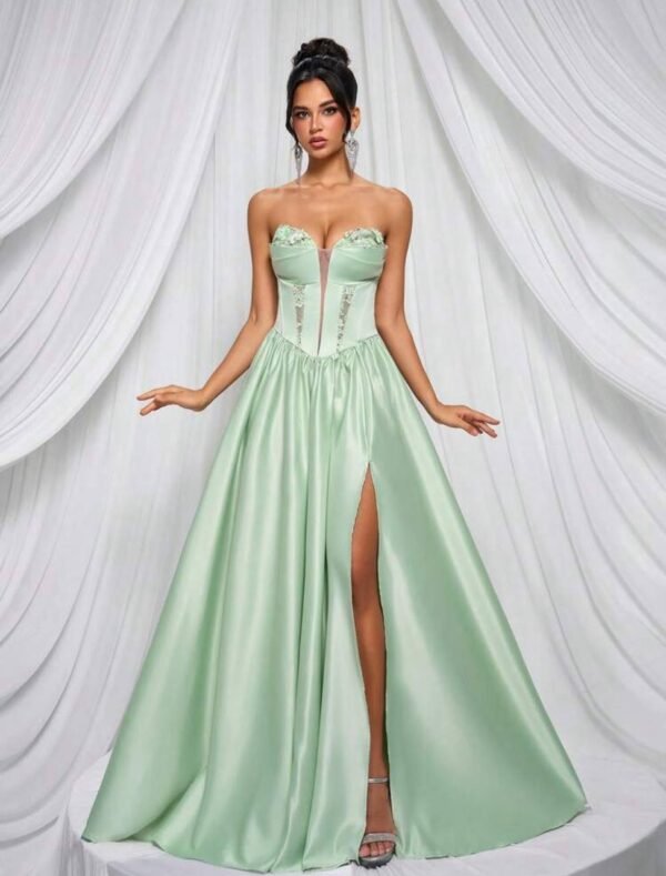 vestido aqua green princess