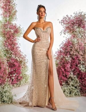 vestido formal glam