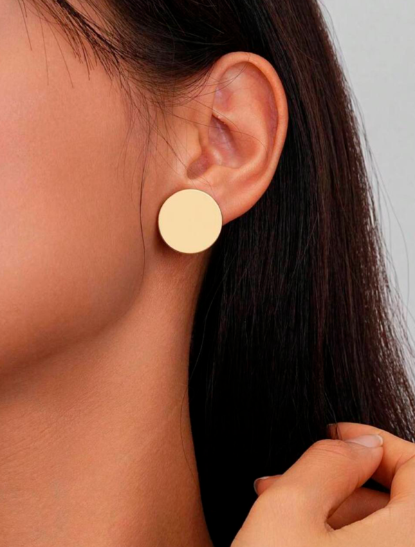 kit aros y anillo light yellow circle